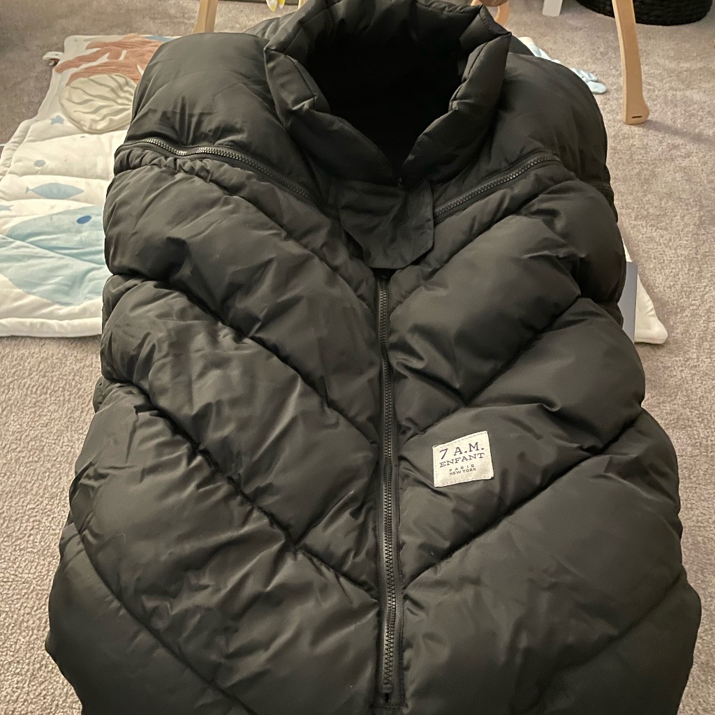 7am Enfant Car Seat Cover - Winter Car Seat Cover For Baby - Black